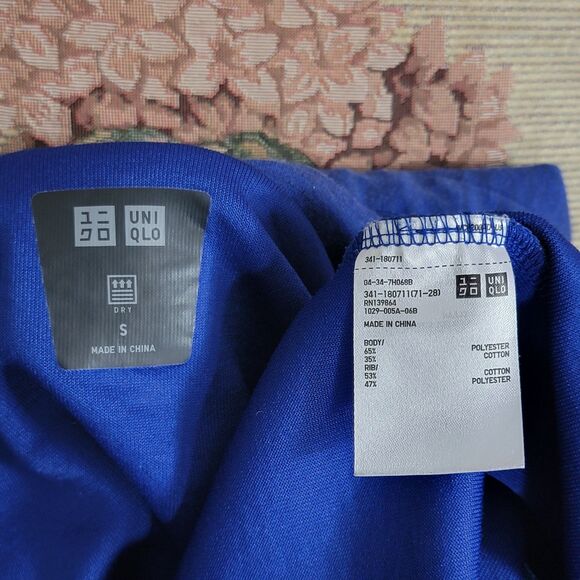Uniqlo Jacket Womens Small Blue Hooded Performance Full Zip - Picture 11 of 12